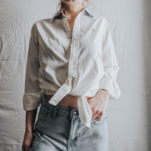 White Ralph Lauren Button Down